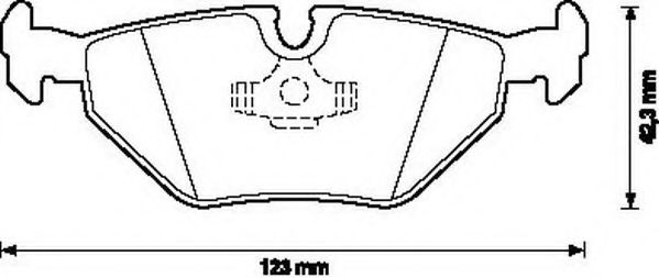 JURID - 571546J - Комплект тормозных колодок, дисковый тормоз (Тормозная система)