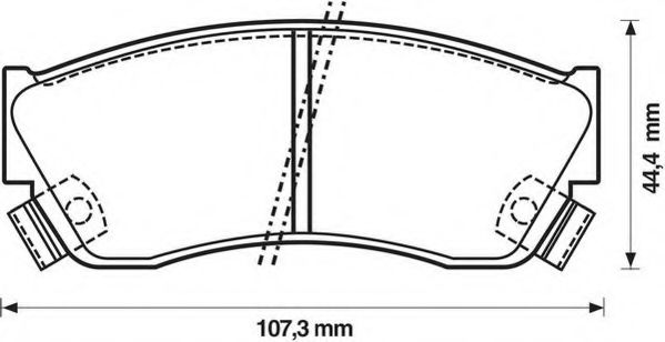 JURID - 572179J - Комплект тормозных колодок, дисковый тормоз (Тормозная система)