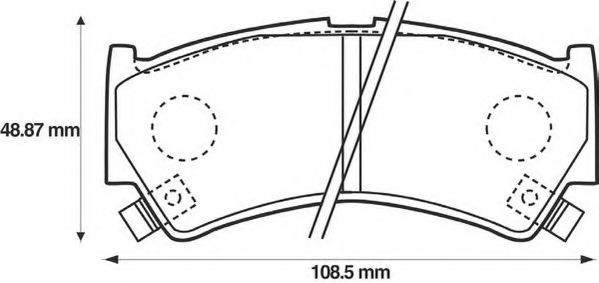 JURID - 572433J - Комплект тормозных колодок, дисковый тормоз (Тормозная система)