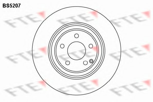 FTE - BS5207 - Тормозной диск (Тормозная система)