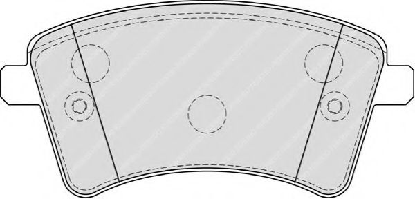 FERODO - FDB4185 - Комплект тормозных колодок, дисковый тормоз (Тормозная система)