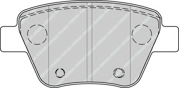 FERODO - FDB4316 - Комплект тормозных колодок, дисковый тормоз (Тормозная система)