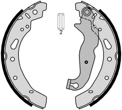 BREMBO - S 24 540 - Комплект тормозных колодок (Тормозная система)