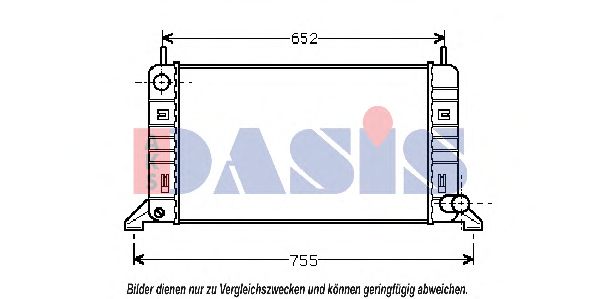 AKS DASIS - 090032N - Радиатор, охлаждение двигателя (Охлаждение)