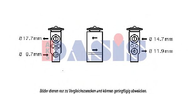 AKS DASIS - 840660N - Расширительный клапан, кондиционер (Кондиционер)