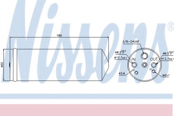 NISSENS - 95134 - Осушитель, кондиционер (Кондиционер)