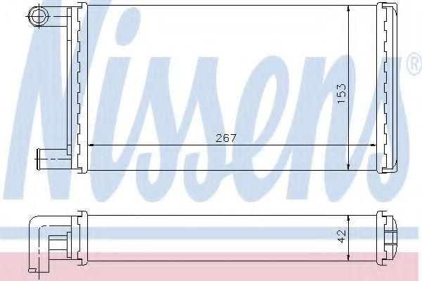 NISSENS - 72004 - Теплообменник, отопление салона (Отопление / вентиляция)