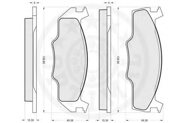 OPTIMAL - 9245 - Комплект тормозных колодок, дисковый тормоз