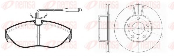 REMSA - 8486.01 - Комплект тормозов, дисковый тормозной механизм (Тормозная система)