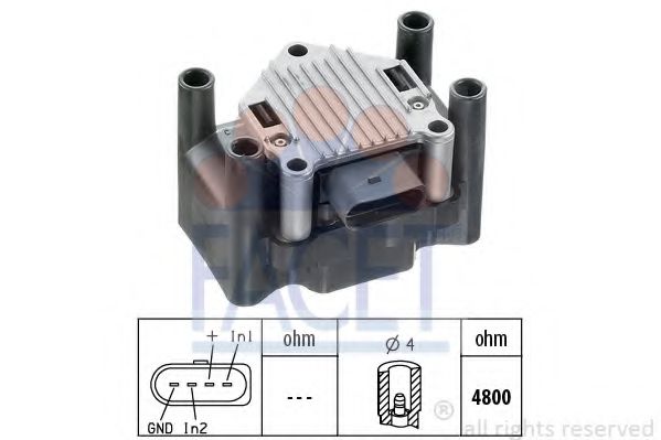 FACET - 9.8120 - Элемент катушки зажигания (Система зажигания)