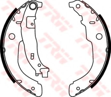 TRW - GS8731 - Комплект тормозных колодок (Тормозная система)