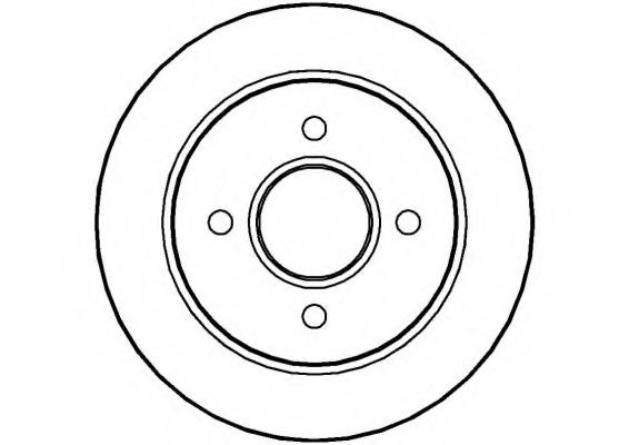 NATIONAL - NBD435 - Тормозной диск (Тормозная система)