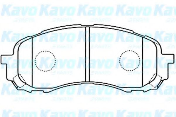 KAVO PARTS - BP-8018 - Комплект тормозных колодок, дисковый тормоз (Тормозная система)