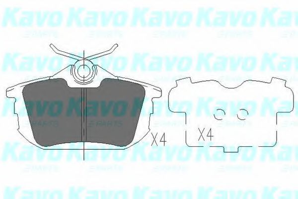 KAVO PARTS - KBP-5513 - Комплект тормозных колодок, дисковый тормоз (Тормозная система)