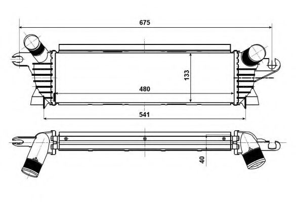 NRF - 30511 - Интеркулер (Система подачи воздуха)