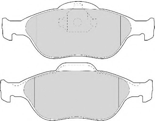 NECTO - FD6909N - Комплект тормозных колодок, дисковый тормоз (Тормозная система)