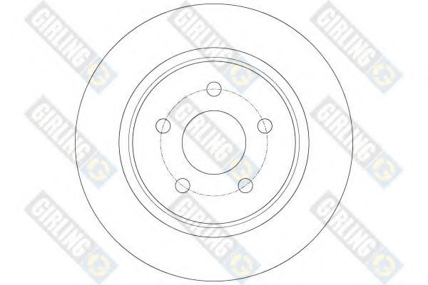 GIRLING - 6061504 - Тормозной диск (Тормозная система)