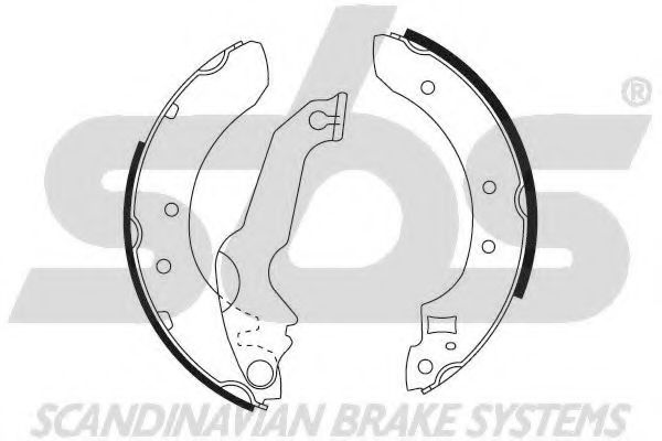SBS - 18492725365 - Комплект тормозных колодок (Тормозная система)
