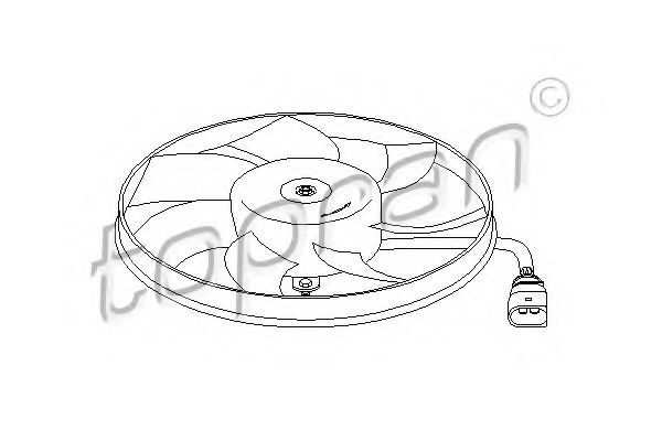 TOPRAN - 111 284 - Вентилятор, охлаждение двигателя (Охлаждение)