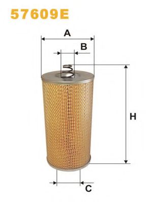 WIX FILTERS - 57609E - Масляный фильтр (Смазывание)