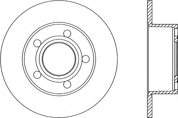 OPEN PARTS - BDA1038.10 - Тормозной диск (Тормозная система)