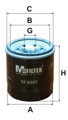 MFILTER - TF 6507 - Масляный фильтр (Смазывание)