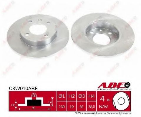 ABE - C3W010ABE - Тормозной диск (Тормозная система)