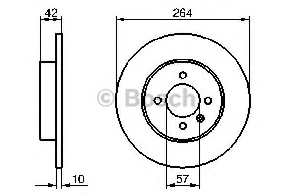 BOSCH - 0 986 479 191 - Тормозной диск (Тормозная система)