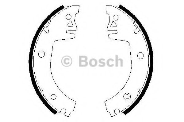 BOSCH - 0 986 487 326 - Комплект тормозных колодок (Тормозная система)