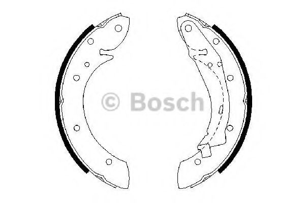 BOSCH - 0 986 487 552 - Комплект тормозных колодок (Тормозная система)