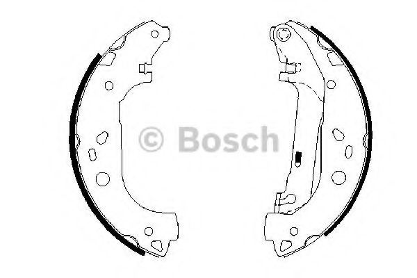 BOSCH - 0 986 487 667 - Комплект тормозных колодок (Тормозная система)