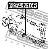 FEBEST - 0274-N16R - Направляющий болт, корпус скобы тормоза (Тормозная система)