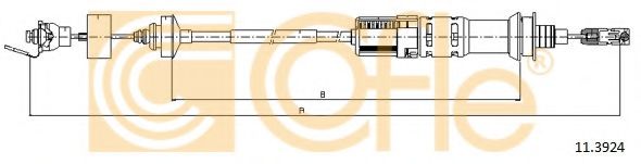 COFLE - 11.3924 - Трос, управление сцеплением (Система сцепления)
