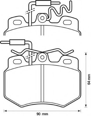 BENDIX - 571320B - Комплект тормозных колодок, дисковый тормоз