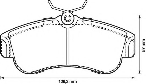 BENDIX - 572310B - Комплект тормозных колодок, дисковый тормоз