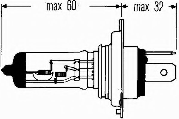 HELLA - 8GJ 002 525-481 - Лампа накаливания, основная фара (освещение, универсальное)