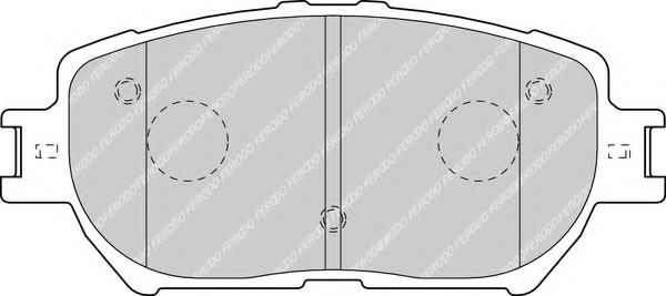 FERODO - FDB1620 - Комплект тормозных колодок, дисковый тормоз (Тормозная система)