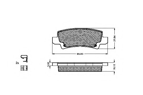 SPIDAN - 32446 - Комплект тормозных колодок, дисковый тормоз