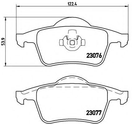 BREMBO - P 86 014 - Комплект тормозных колодок, дисковый тормоз (Тормозная система)