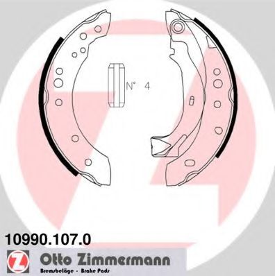 ZIMMERMANN - 10990.107.0 - Комплект тормозных колодок (Тормозная система)