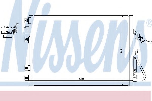 NISSENS - 94657 - Конденсатор, кондиционер (Кондиционер)