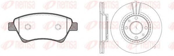 REMSA - 8976.01 - Комплект тормозов, дисковый тормозной механизм (Тормозная система)