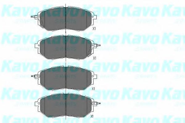 KAVO PARTS - KBP-8020 - Комплект тормозных колодок, дисковый тормоз (Тормозная система)