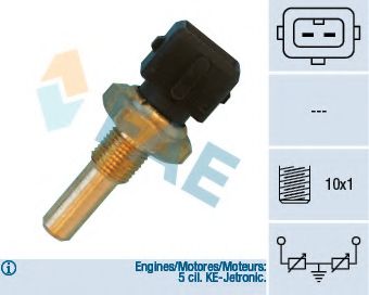 FAE - 33410 - Датчик, температура охлаждающей жидкости (Приготовление смеси)