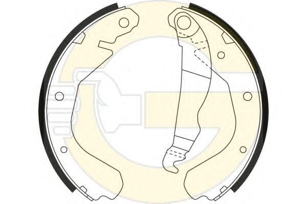 GIRLING - 5162149 - Комплект тормозных колодок (Тормозная система)