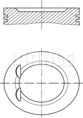 MAHLE ORIGINAL - 011 03 03 - Поршень (Кривошипношатунный механизм)