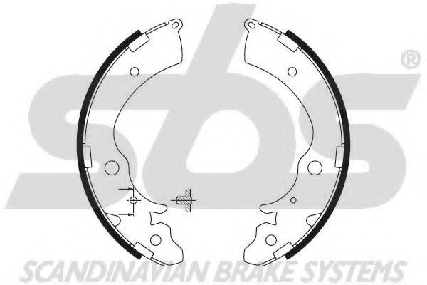 SBS - 18492726508 - Комплект тормозных колодок (Тормозная система)
