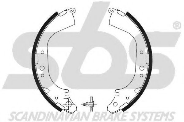 SBS - 18492799519 - Комплект тормозных колодок (Тормозная система)