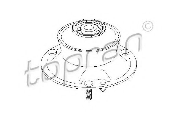 TOPRAN - 501 756 - Опора стойки амортизатора (Подвеска колеса)