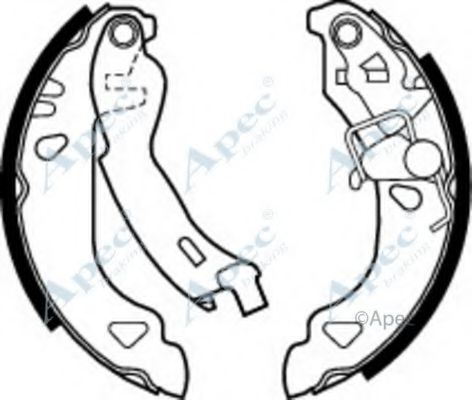 APEC BRAKING - SHU508 - Комплект тормозных колодок (Тормозная система)